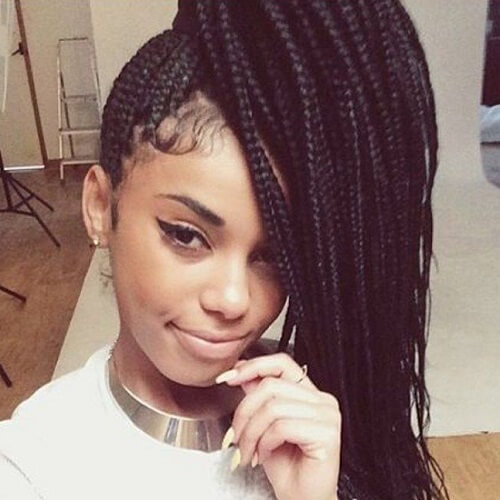Featured image of post Jumbo Box Braids In A Ponytail