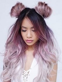 Pastel Half Up Double Buns