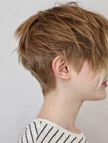 Layered and Tousled pixie cut