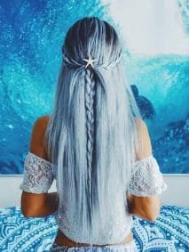 Baby Blue Mermaid Hair