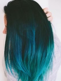 blue ombre hair