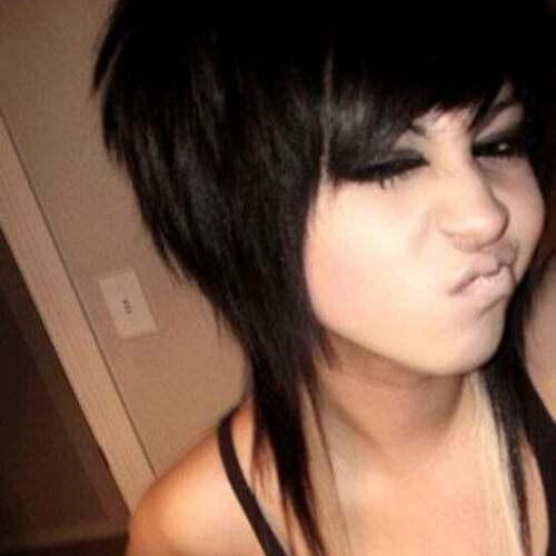 Short Emo Hairstyles for Girls