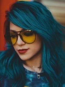 Deep Teal Hair Color