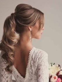 Ponytail Wedding Hairstyles for Long Hair