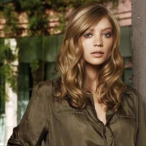 honey brown medium length haircuts for thick hair