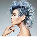 blue curly mohawk