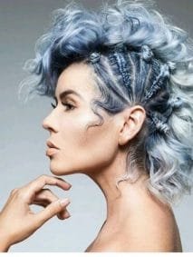 blue curly mohawk