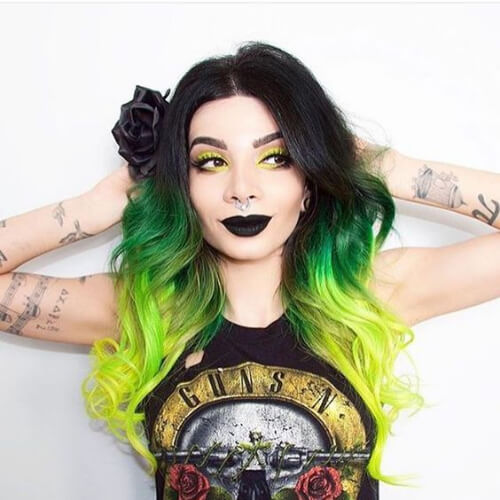 goth ombre hair color for summer