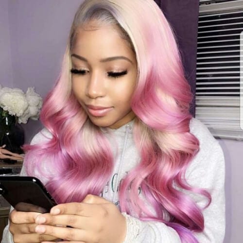 lilac sew in weave hairstyles