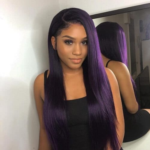 mauve sew in weave hairstyles