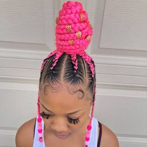 beehive braid hairstyles with weave
