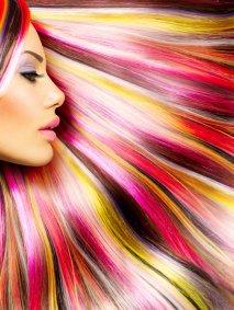 dyed hair