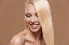 blonde hair woman