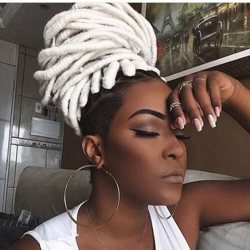 white braid hairstyles with weave