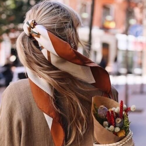 Ponytails with Hair Scarves