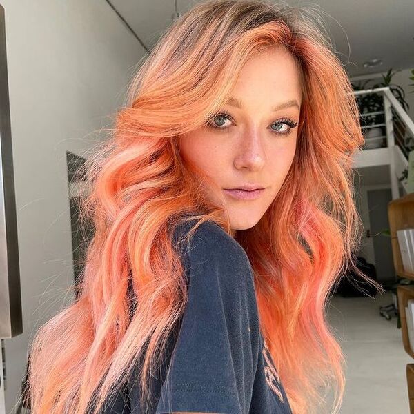 50 Beautiful Peach Hair Ideas for Women in 2022
