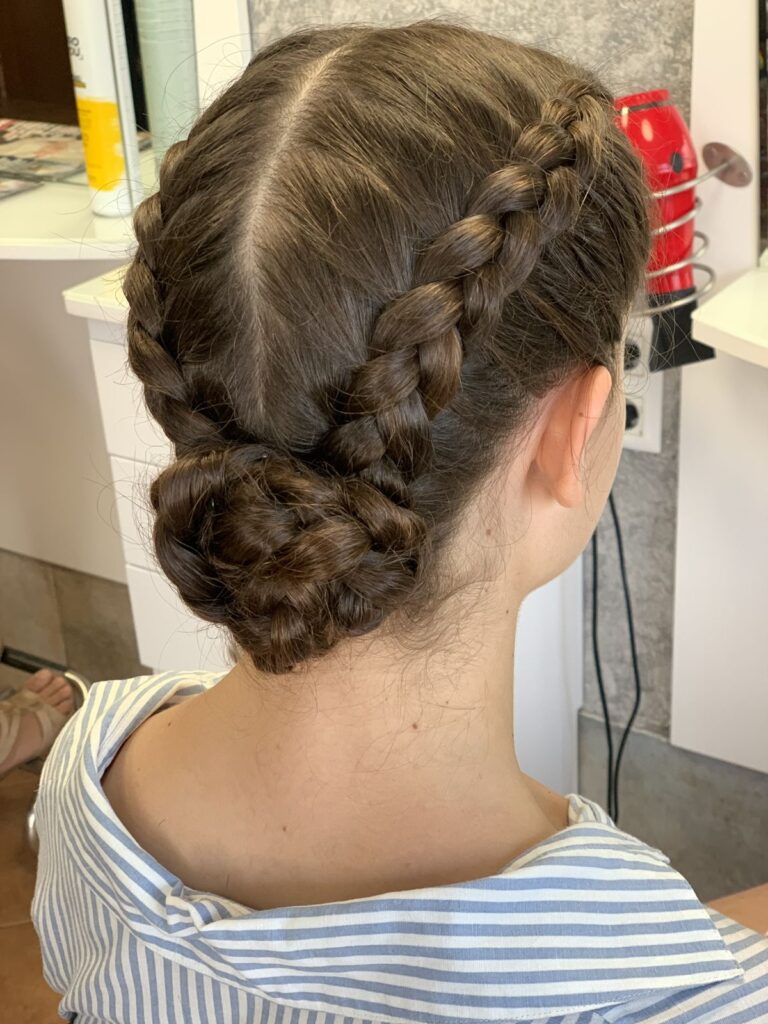 Double Twisted Braid Bun 