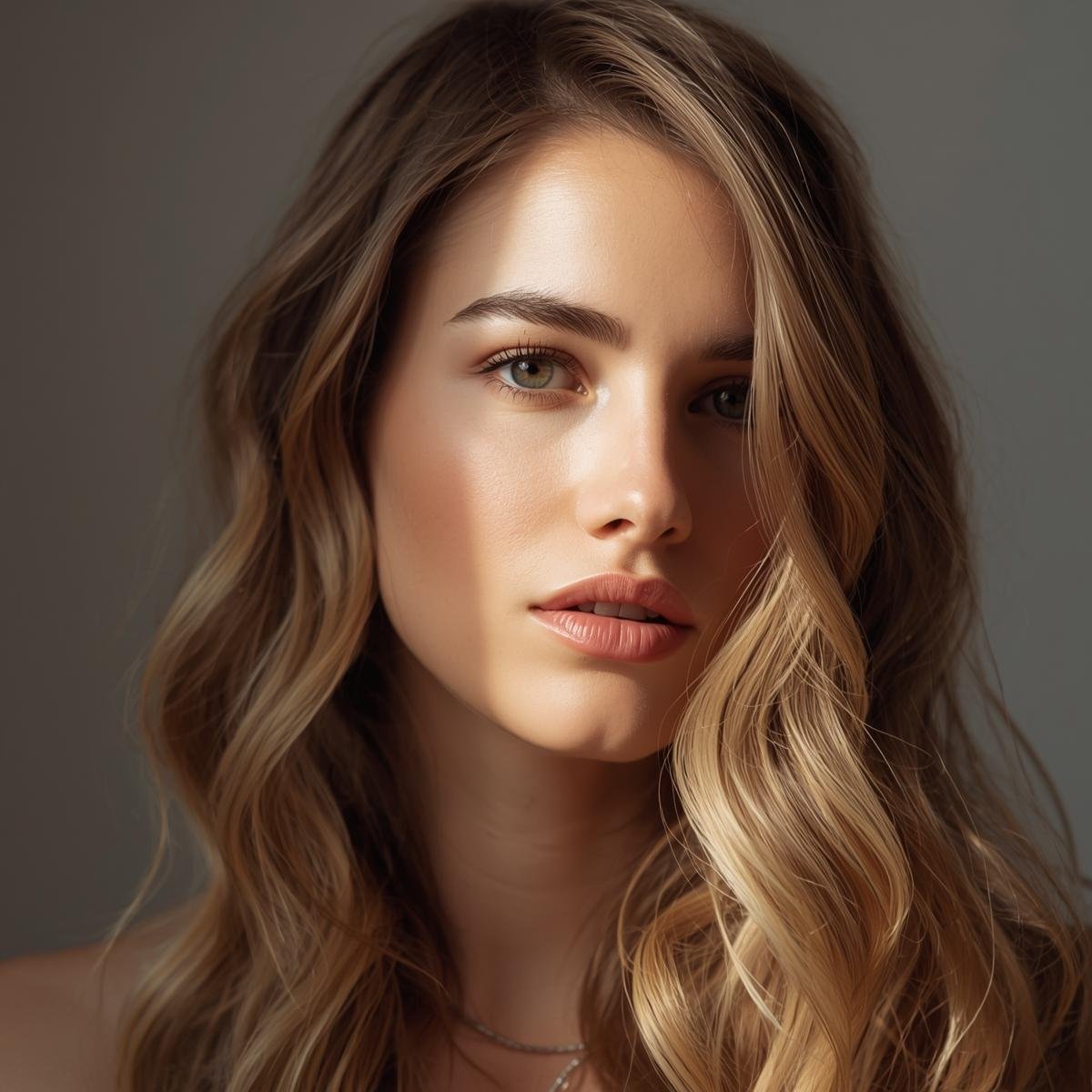 Natural Light Brown Balayage