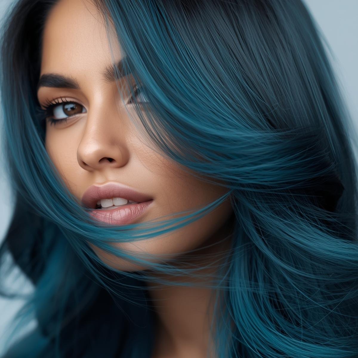 Steel Blue Balayage