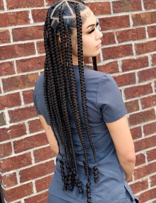 Long box braids