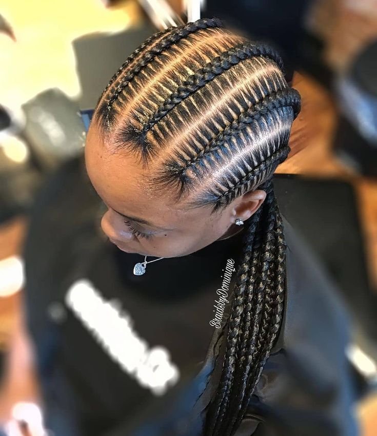 All Back Design Cornrows