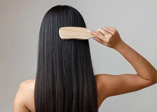 Woman Brushing
