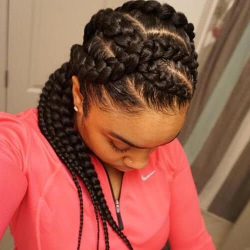 Criss-Cross Goddess Braids