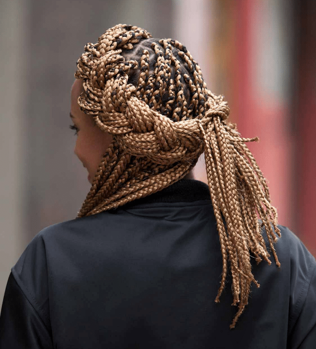 Box Braid Crown