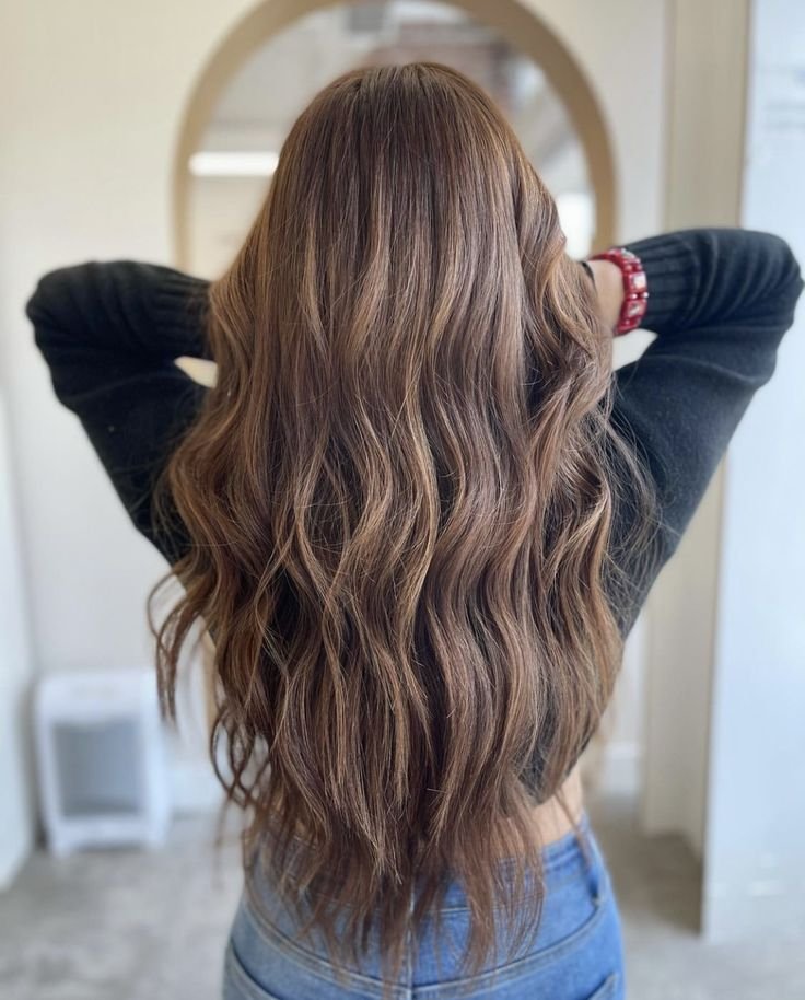Long Highlighted Curl Hair
