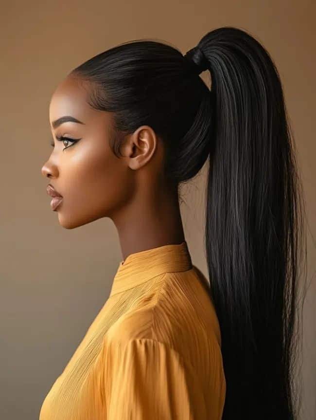 Low ponytail