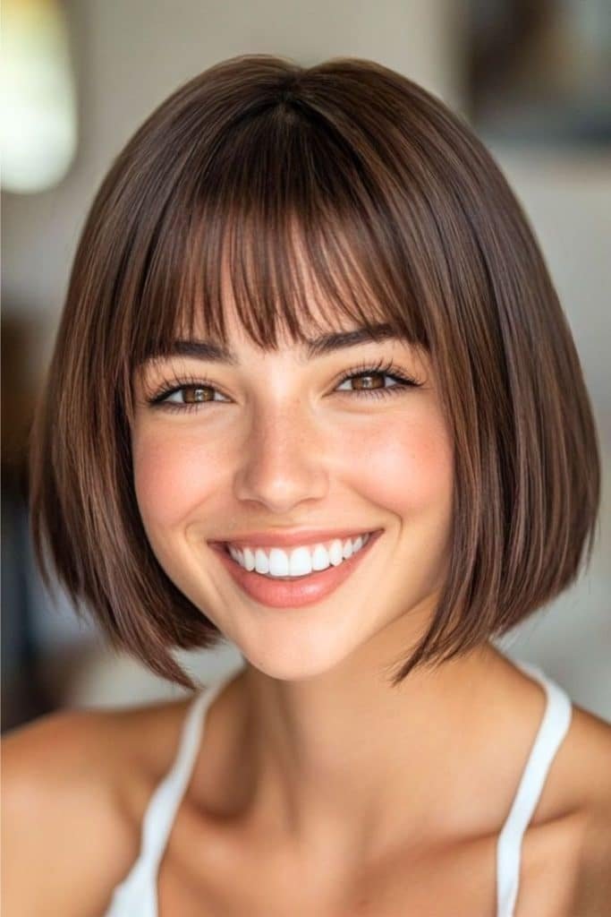 blunt cut haircut