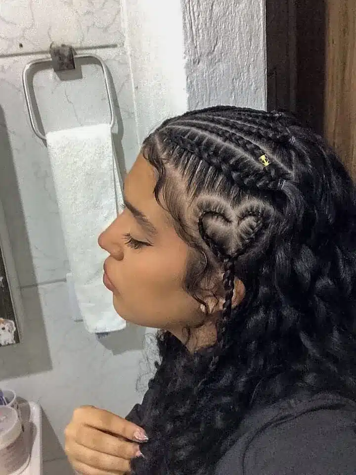 briaded v-day hairs