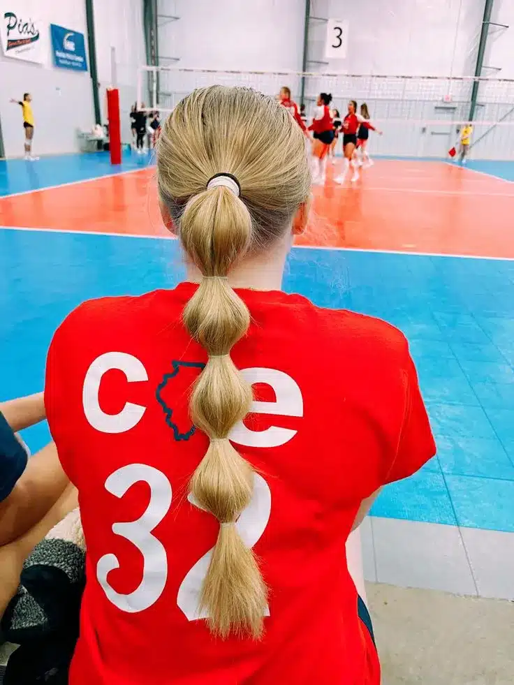 bubble basketball hairstyle for grls