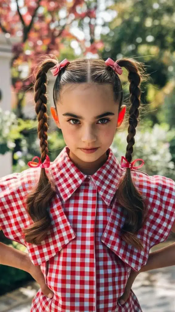 two pigtails