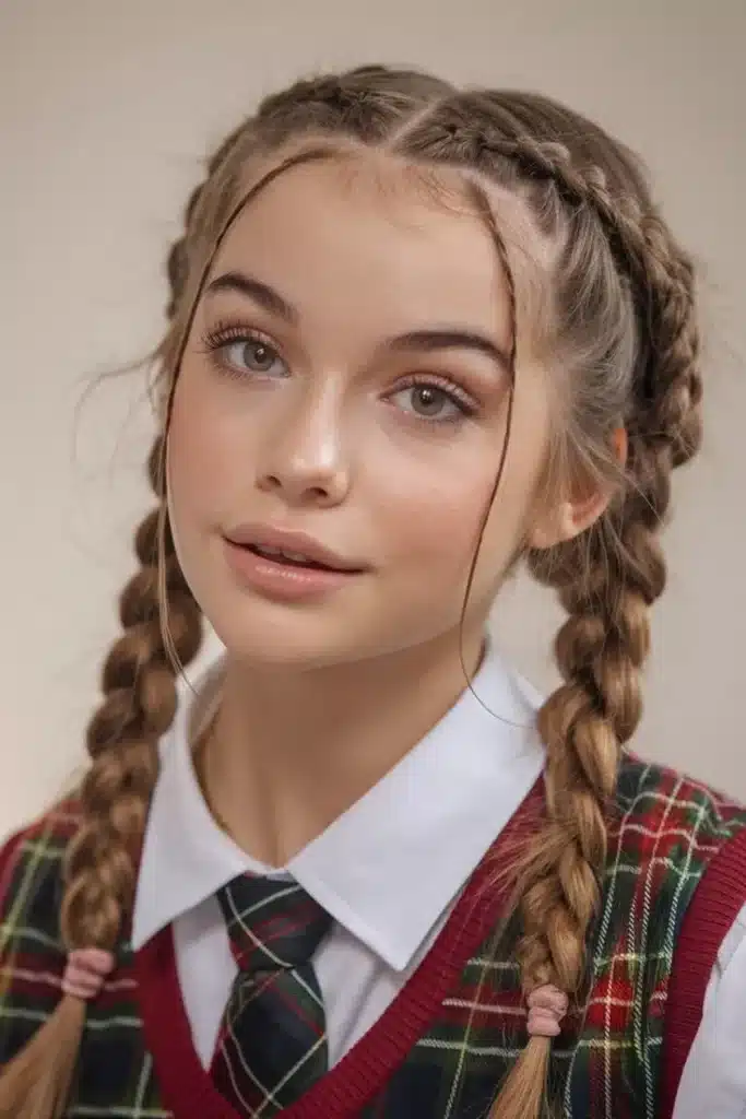 hairstyles with two dutch braids