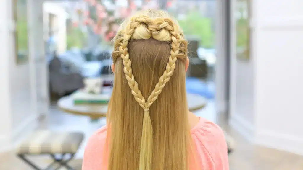 heart shaped hairstyle