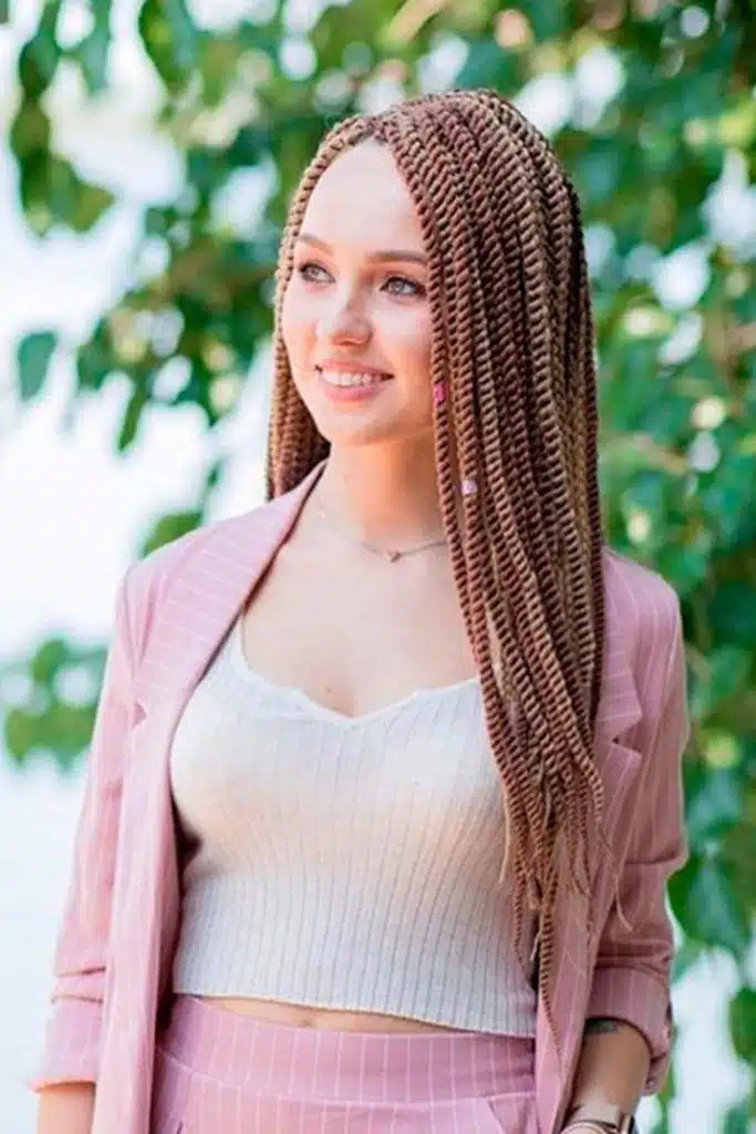 little braids with hair clips